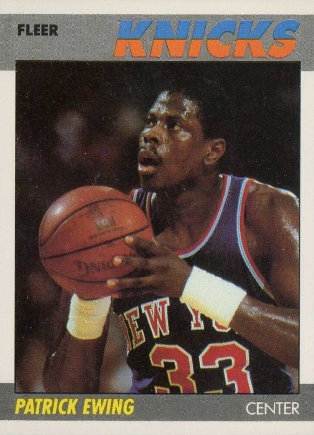 1987 Fleer Patrick Ewing #37 Basketball Card