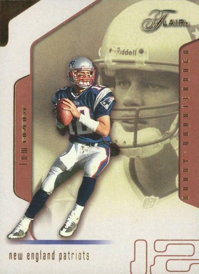 2002 Flair Tom Brady #89 Football Card