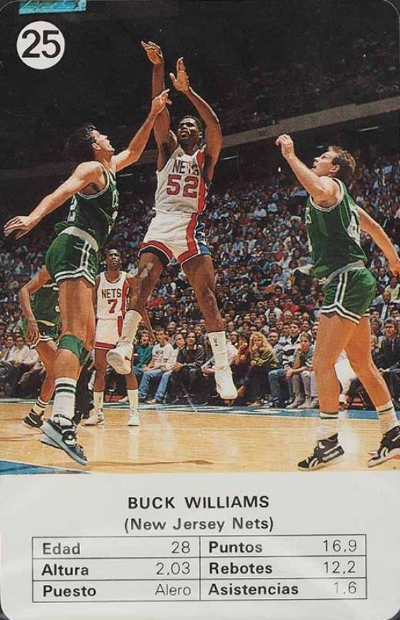 1988 Fournier Estrellas Buck Williams #25 Basketball Card