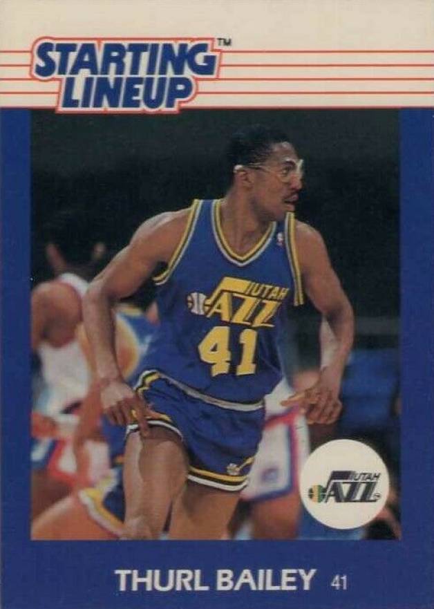 1988 Kenner Starting Lineup Thurl Bailey # Basketball Card