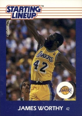 1988 Kenner Starting Lineup James Worthy # Basketball Card