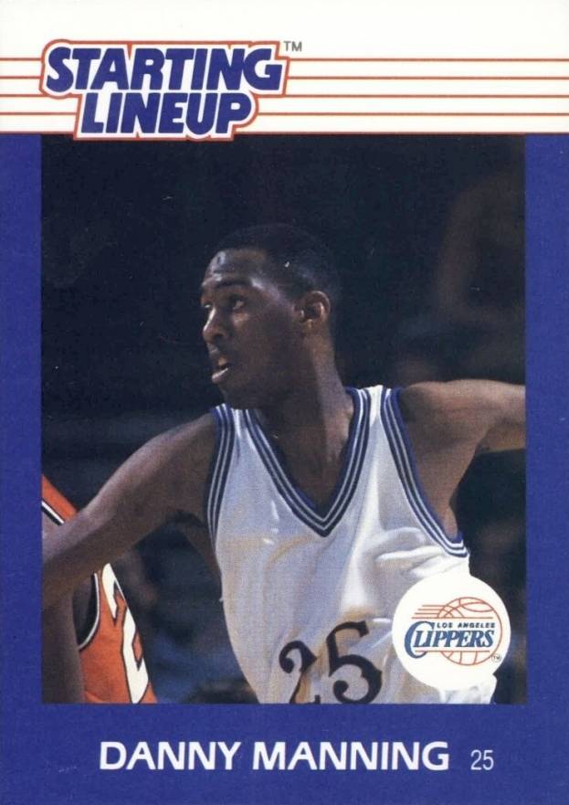 1988 Kenner Starting Lineup Danny Manning # Basketball Card