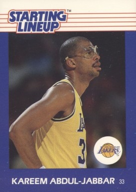 1988 Kenner Starting Lineup Kareem Abdul-Jabbar #1 Basketball Card