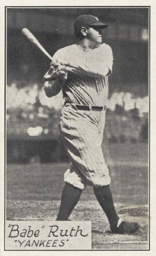 1928 R315 Babe Ruth # Baseball Card
