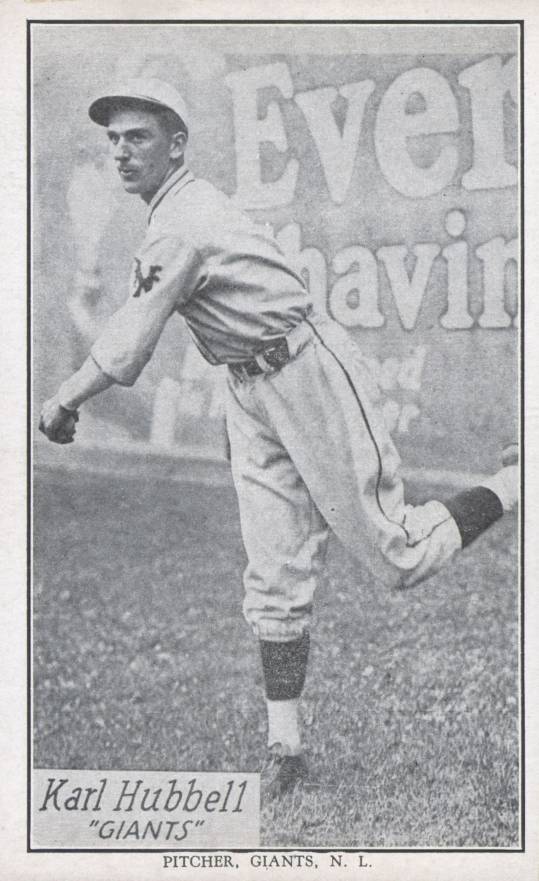 1928 R315 Karl Hubbell # Baseball Card