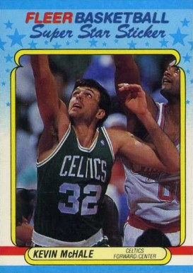 1988 Fleer Sticker Kevin McHale #9 Basketball Card