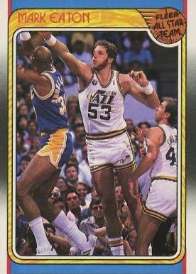1988 Fleer Mark Eaton #131 Basketball Card