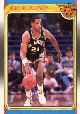 1988 Fleer Alvin Robertson #128 Basketball Card