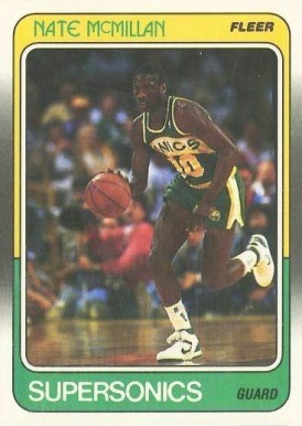 1988 Fleer Nate McMillan #110 Basketball Card