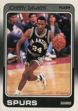 1988 Fleer Johnny Dawkins #104 Basketball Card