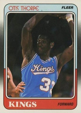 1988 Fleer Otis Thorpe #99 Basketball Card