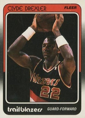1988 Fleer Clyde Drexler #92 Basketball Card