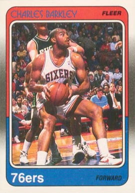 1988 Fleer Charles Barkley #85 Basketball Card