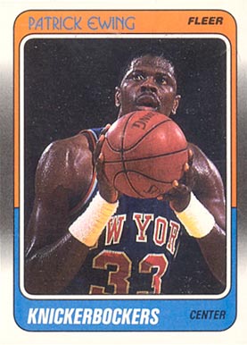 1988 Fleer Patrick Ewing #80 Basketball Card