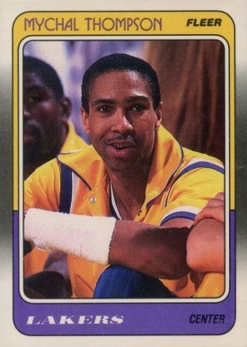 1988 Fleer Mychal Thompson #69 Basketball Card