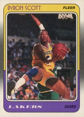 1988 Fleer Byron Scott #68 Basketball Card