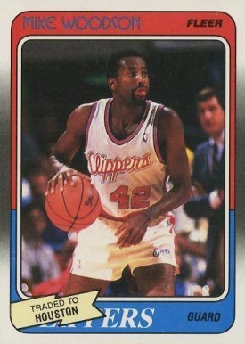 1988 Fleer Mike Woodson #63 Basketball Card