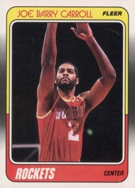 1988 Fleer Joe Barry Carroll #50 Basketball Card