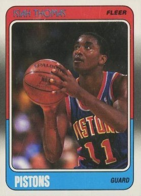 1988 Fleer Isiah Thomas #45 Basketball Card