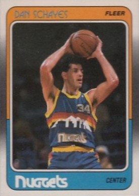1988 Fleer Danny Schayes #37 Basketball Card
