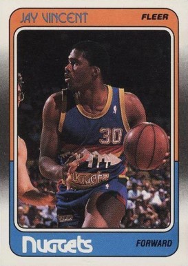 1988 Fleer Jay Vincent #38 Basketball Card