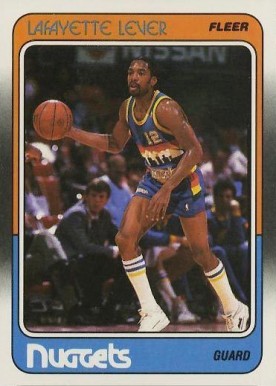 1988 Fleer Lafayette Lever #35 Basketball Card