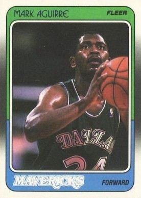 1988 Fleer Mark Aguirre #27 Basketball Card