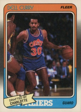 1988 Fleer Dell Curry #14 Basketball Card
