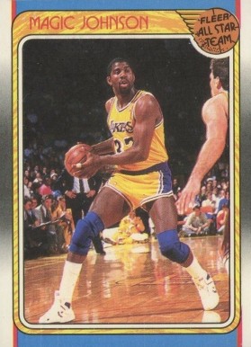 1988 Fleer Magic Johnson #123 Basketball Card
