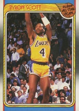 1988 Fleer Byron Scott #122 Basketball Card