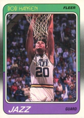 1988 Fleer Bobby Hansen #113 Basketball Card