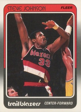 1988 Fleer Steve Johnson #94 Basketball Card