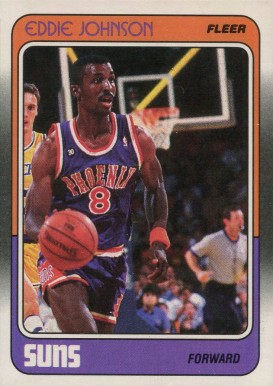 1988 Fleer Eddie Johnson #90 Basketball Card