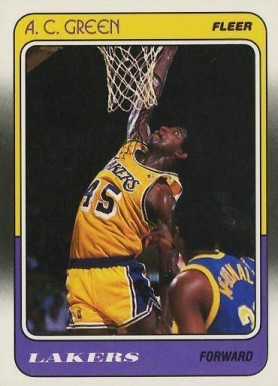 1988 Fleer A.C. Green #66 Basketball Card