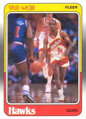 1988 Fleer Spud Webb #4 Basketball Card