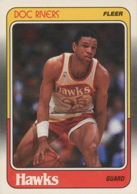 1988 Fleer Doc Rivers #3 Basketball Card