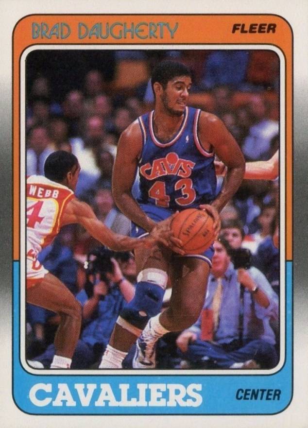 1988 Fleer Brad Daugherty #22 Basketball Card