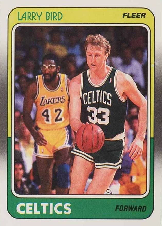 1988 Fleer Larry Bird #9 Basketball Card