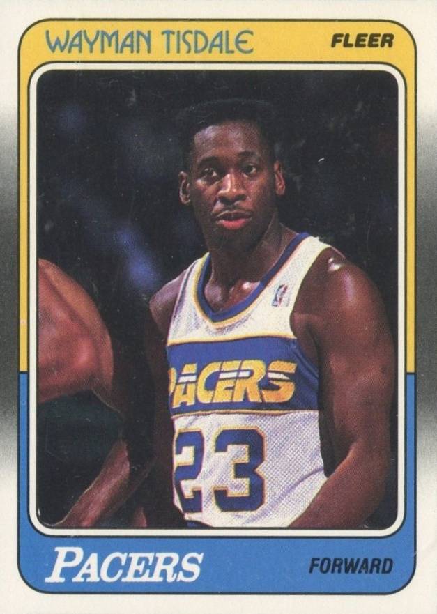 1988 Fleer Wayman Tisdale #60 Basketball Card