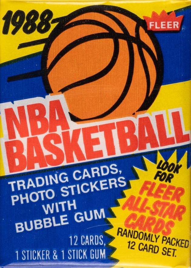 1988 Fleer Wax Pack #WP Basketball Card