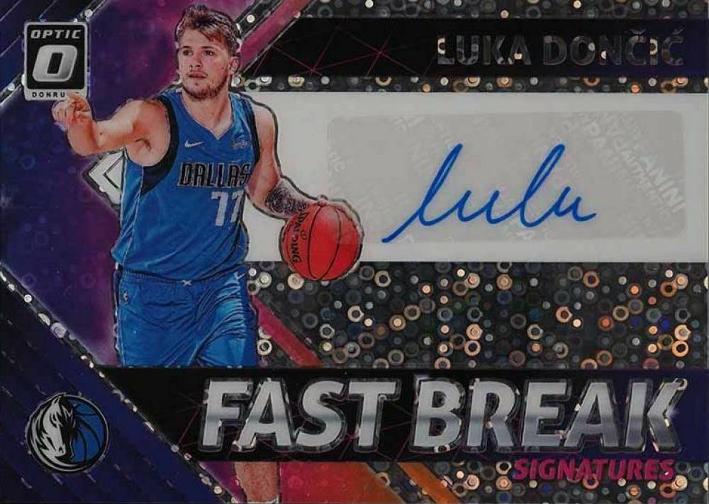 2018 Panini Donruss Optic Fast Break Signatures Luka Doncic #LDC Basketball Card