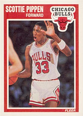1989 Fleer Scottie Pippen #23 Basketball Card