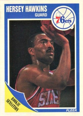1989 Fleer Hersey Hawkins #117 Basketball Card
