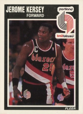1989 Fleer Jerome Kersey #130 Basketball Card