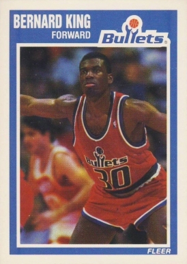 1989 Fleer Bernard King #159 Basketball Card