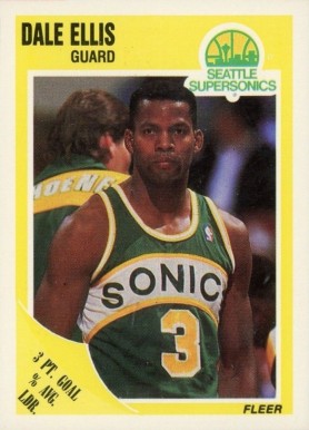 1989 Fleer Dale Ellis #146 Basketball Card