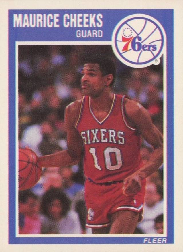 1989 Fleer Maurice Cheeks #115 Basketball Card