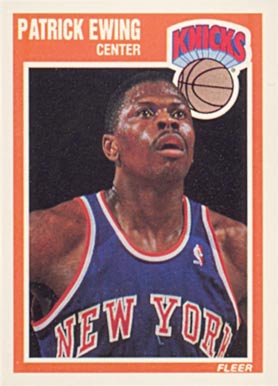 1989 Fleer Patrick Ewing #100 Basketball Card