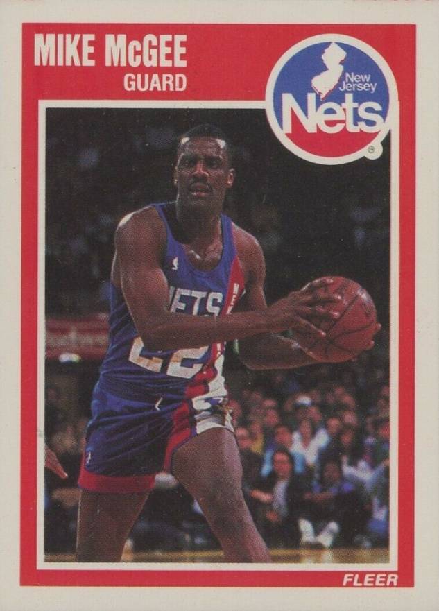 1989 Fleer Mike McGee #98 Basketball Card