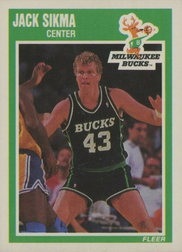 1989 Fleer Jack Sikma #91 Basketball Card